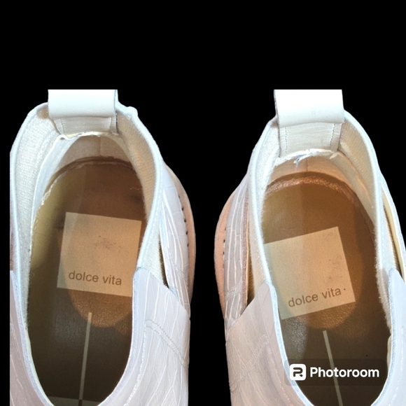 Dolce Vita Huey Boot in Ivory Crocodile Size 8.5 - Picture 8 of 10